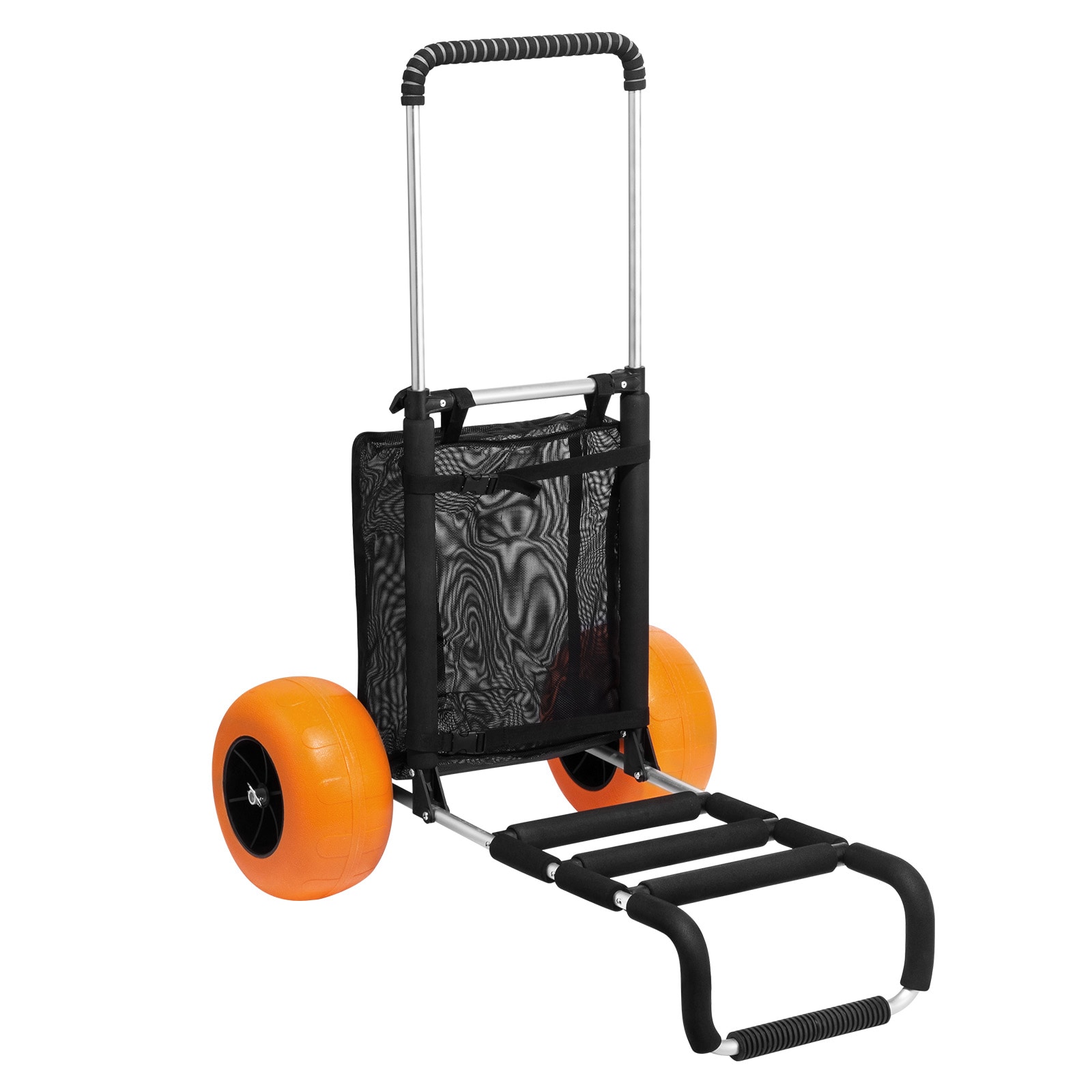 Foldable Beach Cart For Sand With Heavy Duty All-terrain Wheels_voghion.com